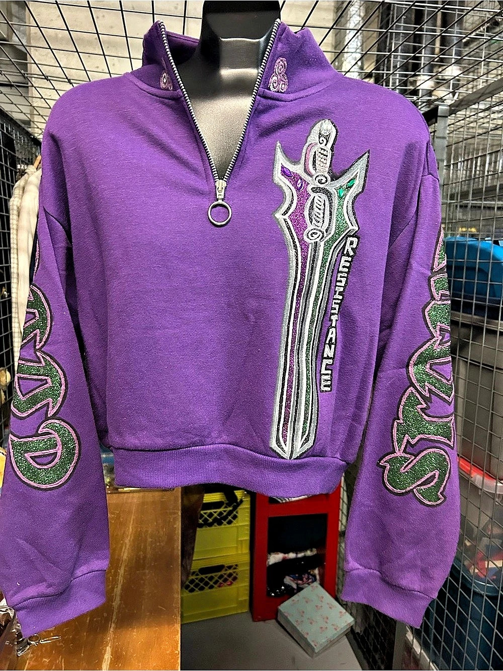 CUSTOM LUX BLK Dark Crystal Age of Resistance STONEWOOD RIAN Gelfling Hoodie L